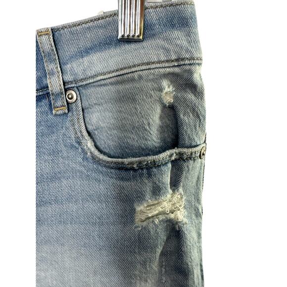 Ann Taylor LOFT High Rise Light Rinse Cut Off Shorts Regular Fit 27"  Sz 4 NEW - Picture 3 of 6